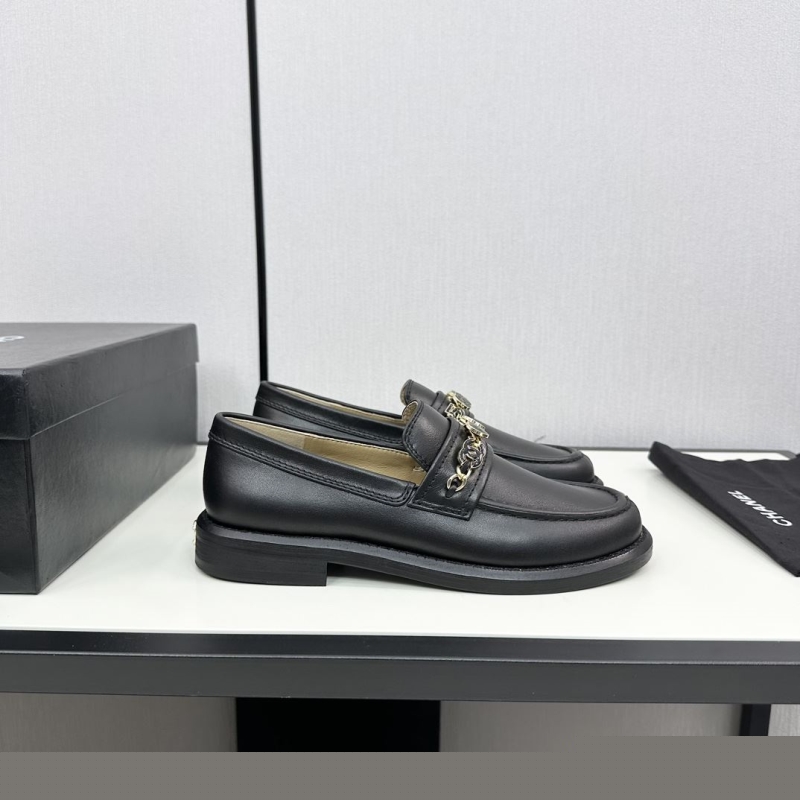 Ch*el leather shoes